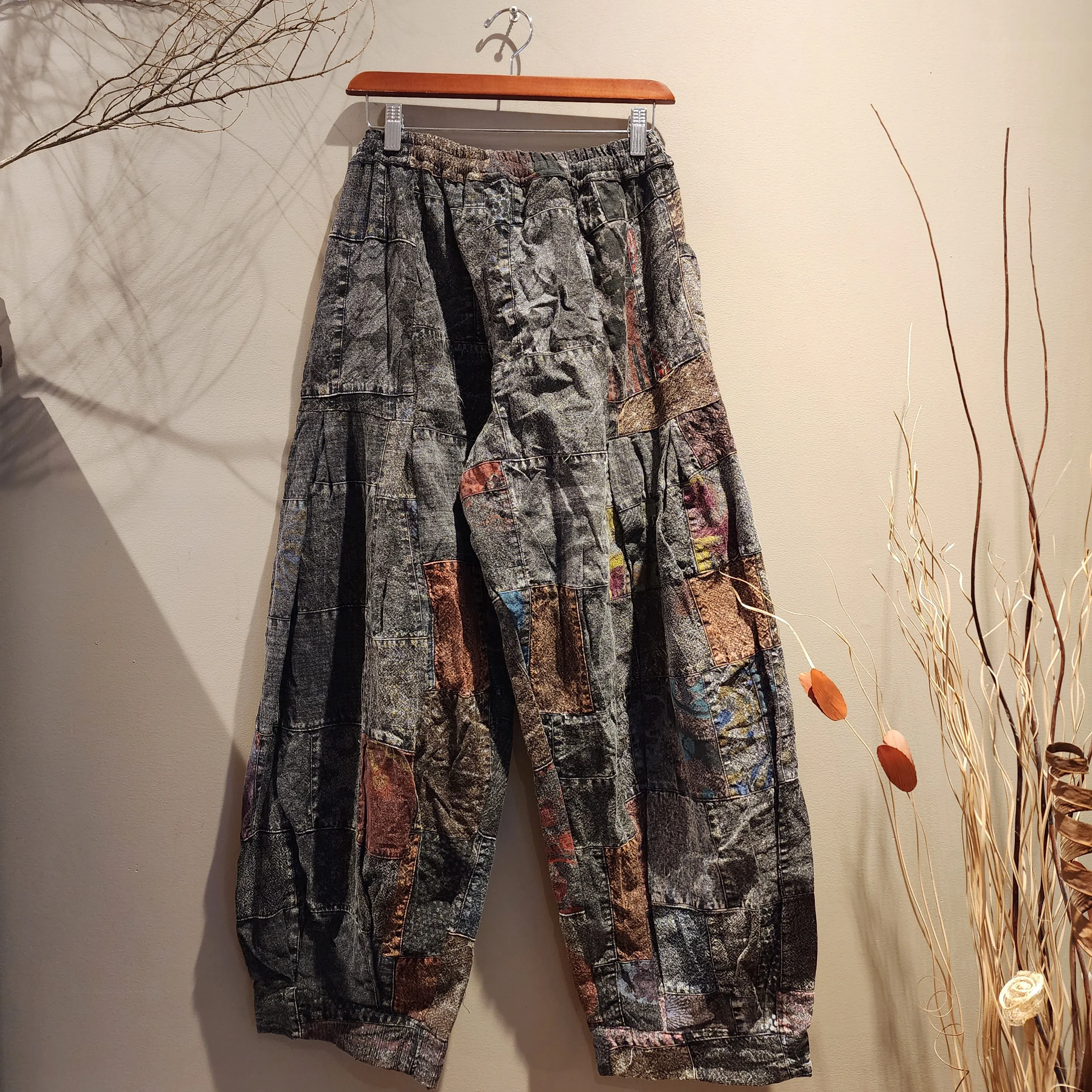 Patchwork Stone Comfy Sweat Pants