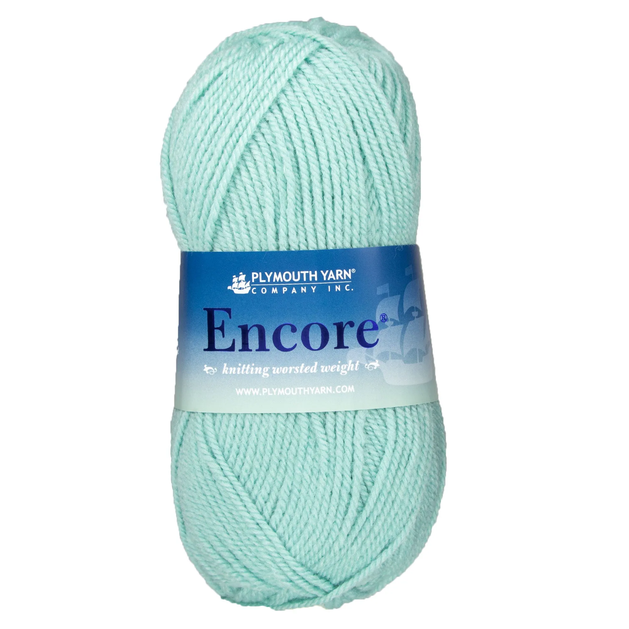 Plymouth Yarn Encore Worsted Yarn - 0154 Blue Haze