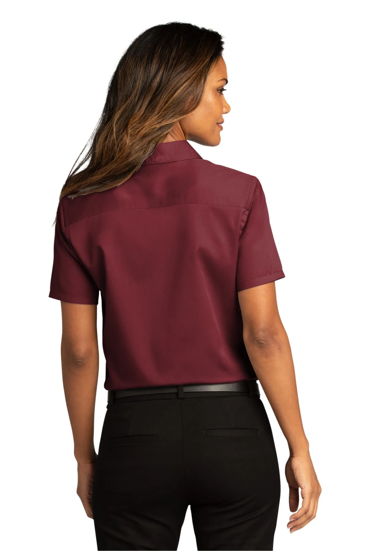 Port Authority Ladies Short Sleeve SuperPro React™Twill Shirt. LW809