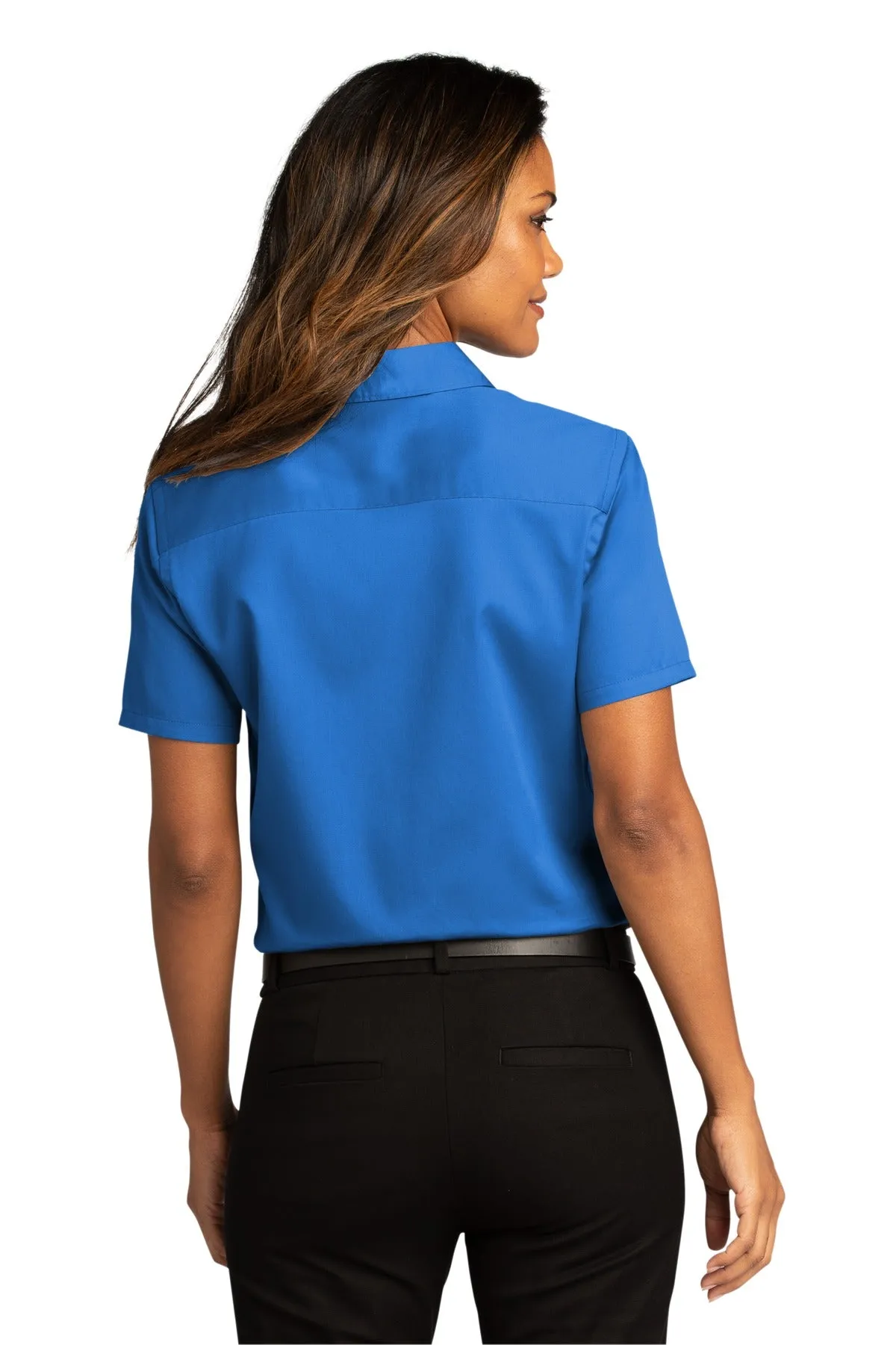 Port Authority Ladies Short Sleeve SuperPro React™Twill Shirt. LW809