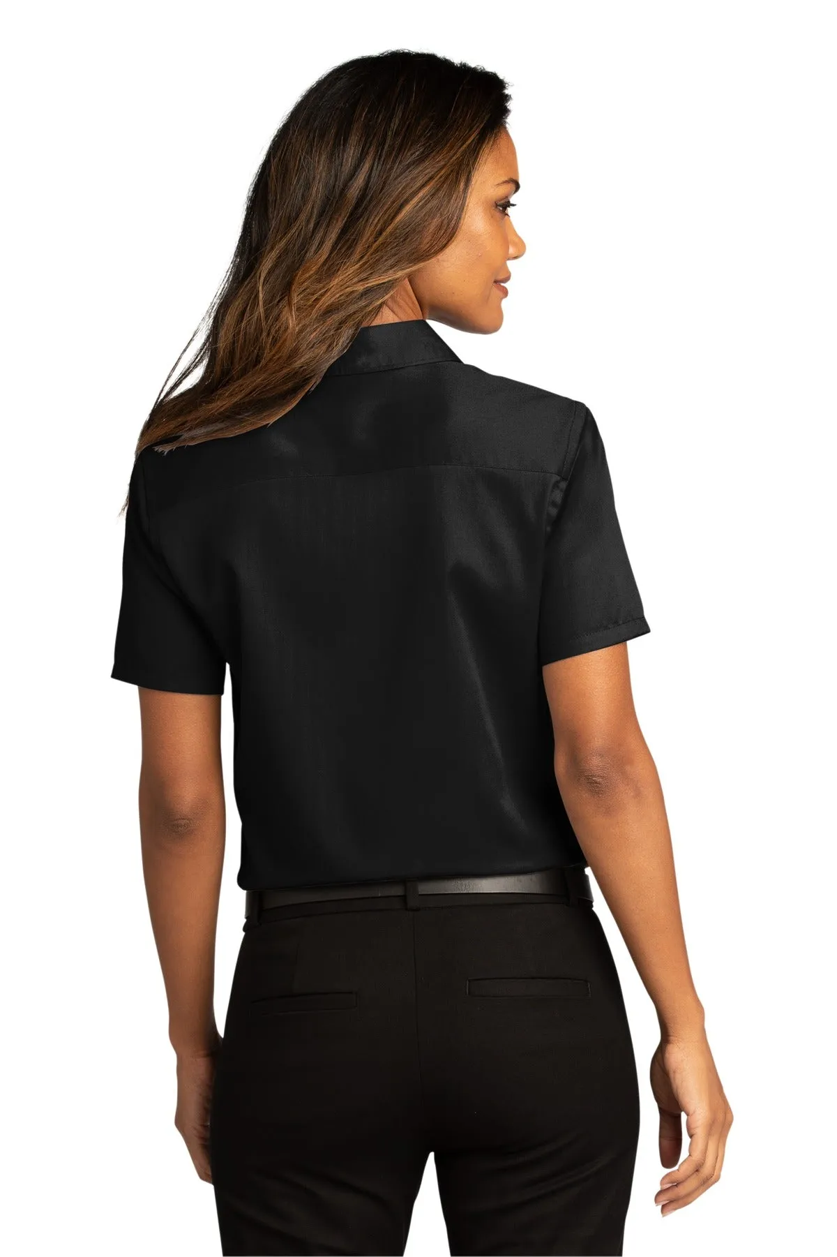 Port Authority Ladies Short Sleeve SuperPro React™Twill Shirt. LW809