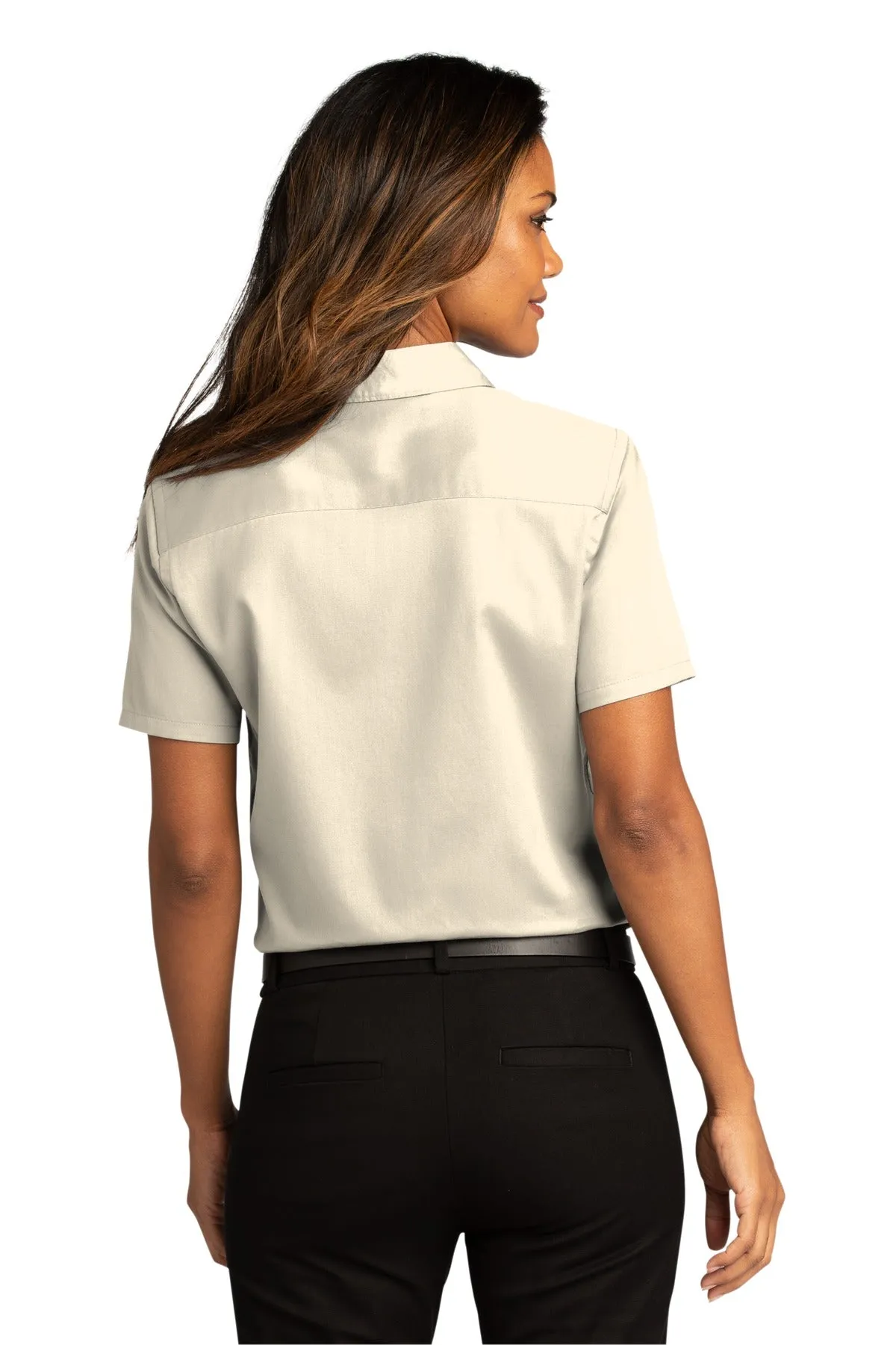 Port Authority Ladies Short Sleeve SuperPro React™Twill Shirt. LW809