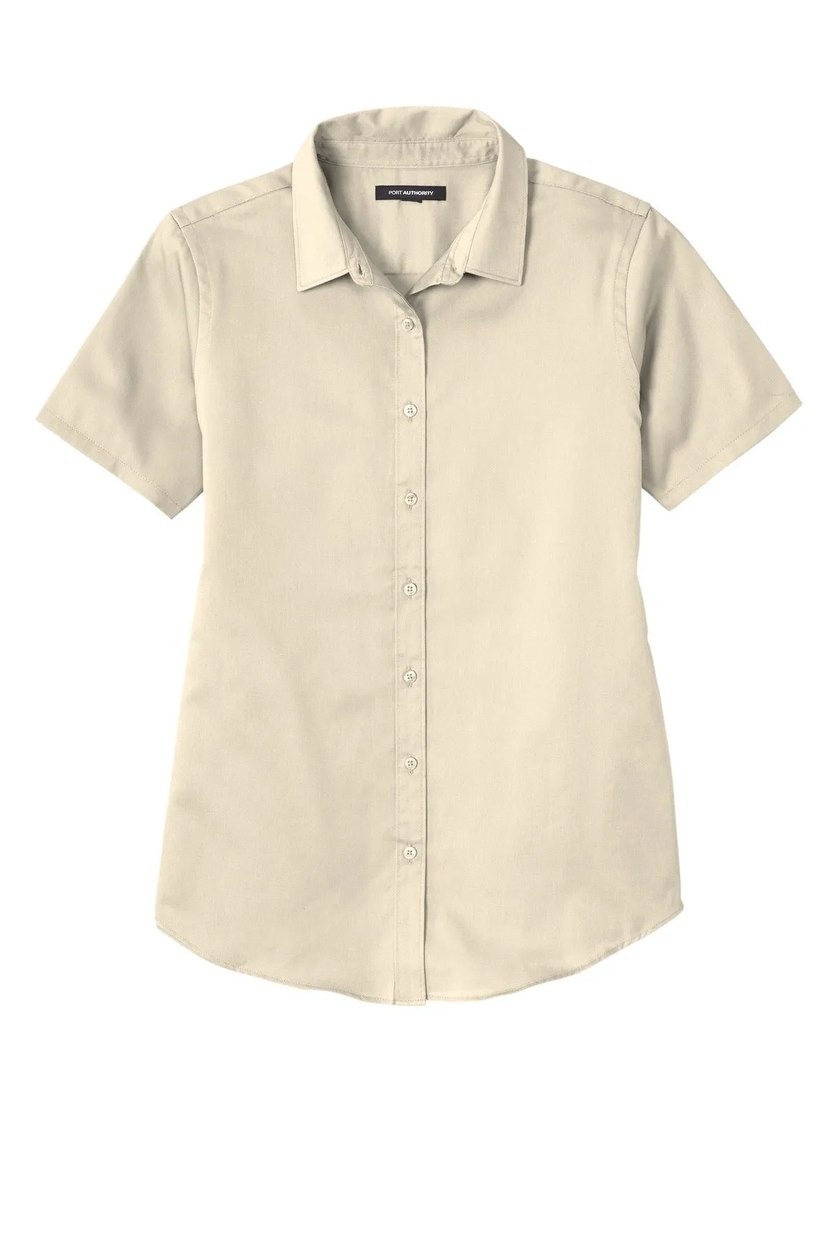 Port Authority Ladies Short Sleeve SuperPro React™Twill Shirt. LW809