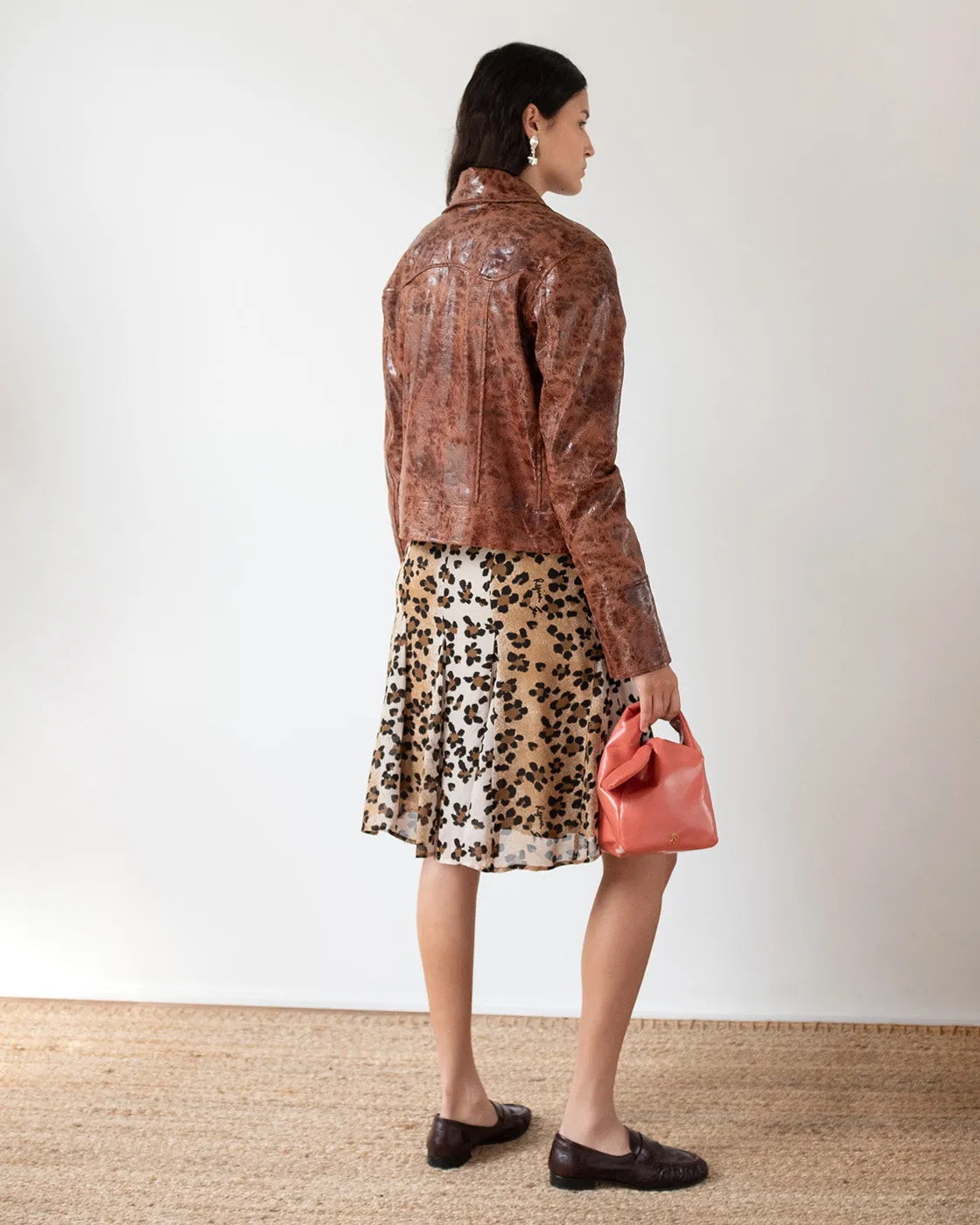 Rowan Jacket Faux Leather Brown