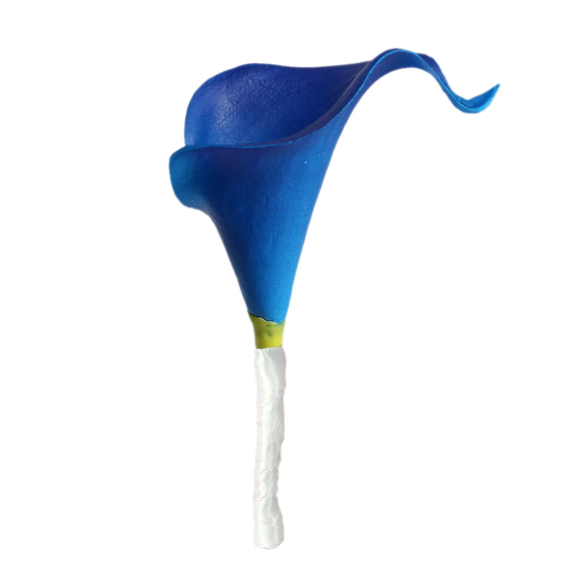 Royal Blue Calla Lily Corsage Boutonniere