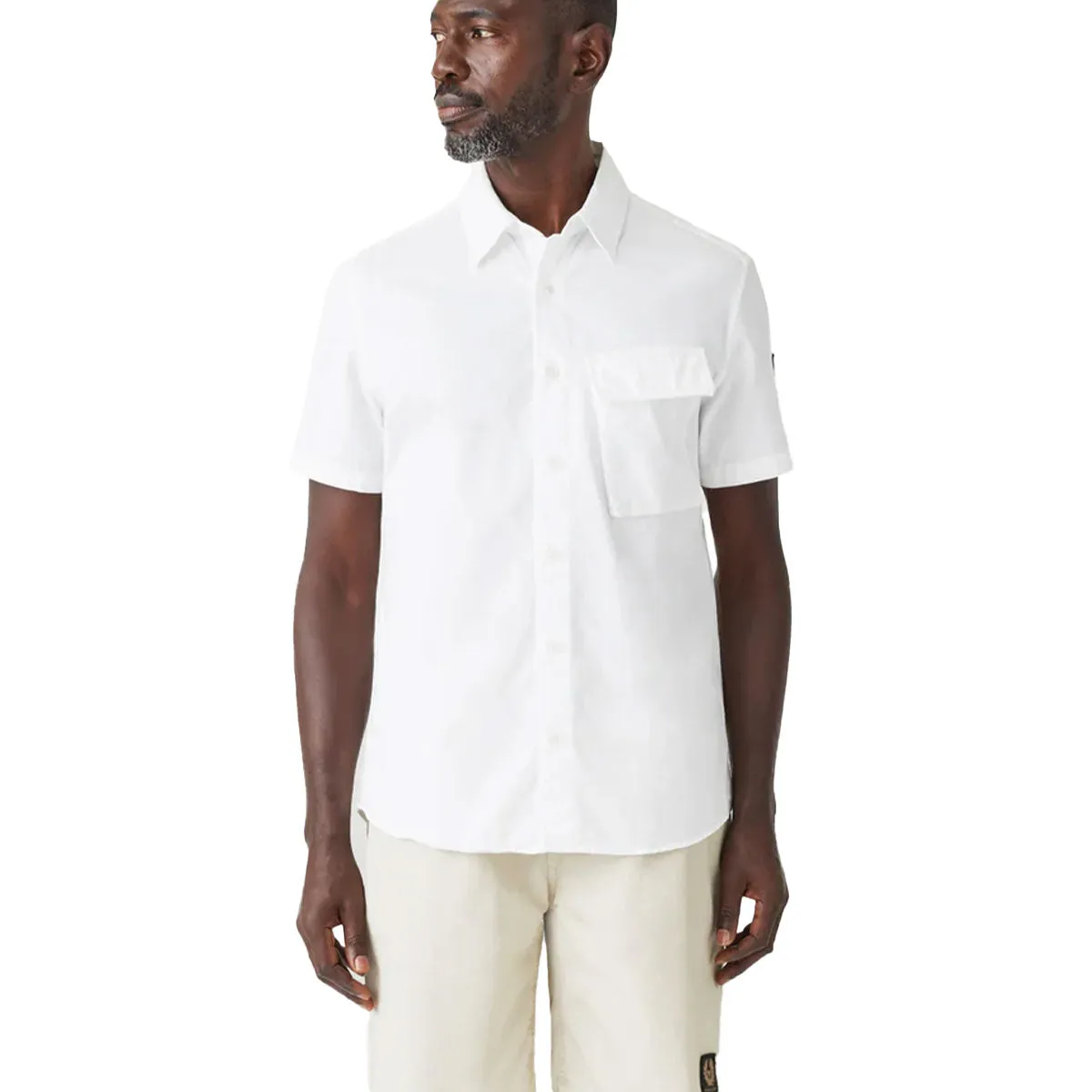 Scale White Short Sleeve Shirt