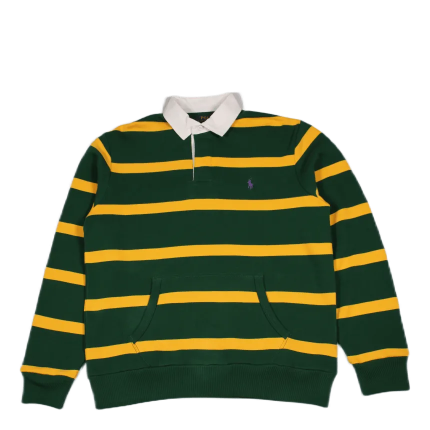 Striped Rugby Sweatshirt Grn/Gold