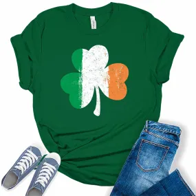 Women's St. Patrick's Day Irish Shamrock Graphic Tees