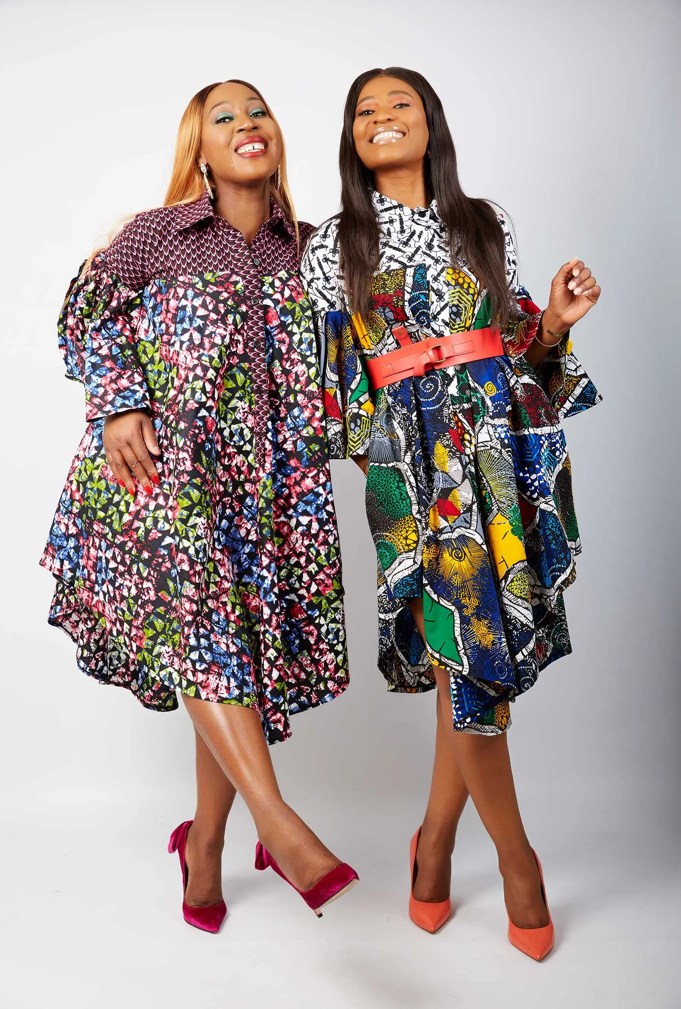 Yvonne African Ankara Print Shirt Dress